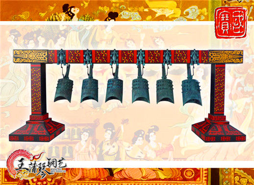 6件套仿古編鐘，小型特色樂(lè)器，民樂(lè)混音配套