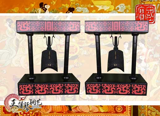 單件編鐘工藝品、外賓禮品、中國(guó)青銅編鐘